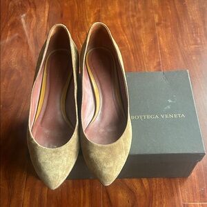 Bottega Veneta Tan Suede Heels Size 8